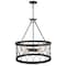 Cwi Lighting Amazon 5 Light Drum Shade Chandelier With Gun Metal Finish 9966P23-5-242-A - alternate 3